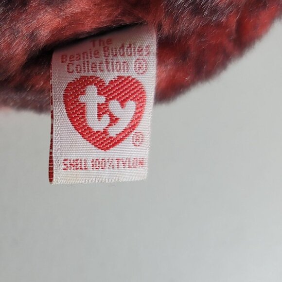 Ty Beanie Buddies Schweetheart Monkey Plush Red Realistic Chimp Orangutan VTG - Picture 11 of 11